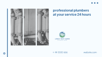 Plumbers 24 Hours Facebook Event Cover Design