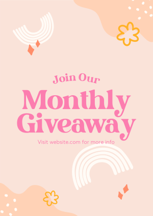 Monthly Giveaway Flyer Image Preview