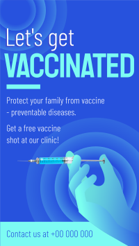 Let's Get Vaccinated Instagram reel Image Preview