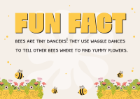 Bee Day Fun Fact Postcard Image Preview