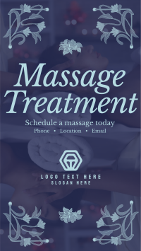 Art Nouveau Massage Treatment Instagram Reel Design