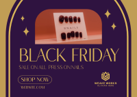 Black Friday Nail Sale Postcard Image Preview