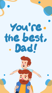 Lovely Wobbly Daddy Facebook Story Design