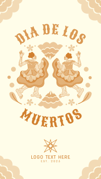 Lets Dance in Dia De Los Muertos TikTok Video Design