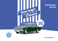 Garage Clean Shower Postcard Image Preview