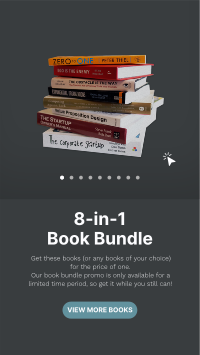 Dark Mode Book Bundle Facebook story Image Preview