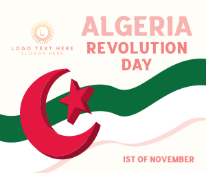 Algeria Revolution Day Facebook post Image Preview