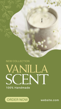 Vanilla Candle Scent Instagram Story Design