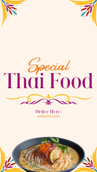 Special Thai Food TikTok video Image Preview