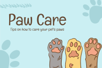 Paw Care Guide Pinterest Cover Design