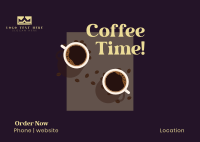 Coffee Day Postcard Design
