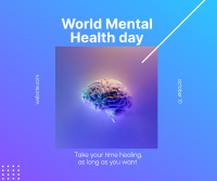 Mental Health Day Facebook Post Design