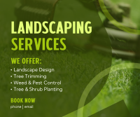 Professional Landscaping Facebook Post Design