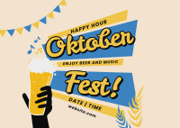 Oktoberfest Beer Promo Postcard Image Preview