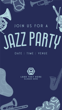 Groovy Jazz Party YouTube Short Design