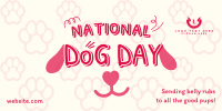 National Dog Day Twitter Post Design