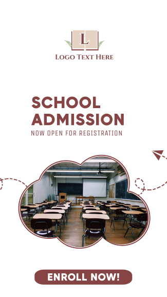School Admission Ongoing Facebook story