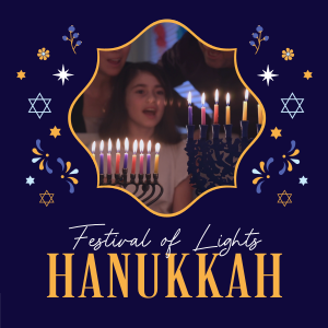 Celebrate Hanukkah Family Instagram post Image Preview
