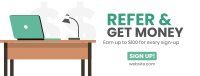 Refer And Get Money Facebook cover Image Preview