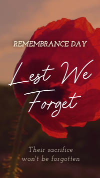 Remember Their Sacrifice Facebook story Image Preview