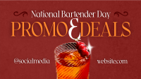 Elegant National Bartender Day Animation Preview