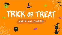 Cute Trick or Treat Facebook event cover Image Preview