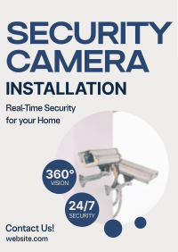 Security Camera Installation Poster Design