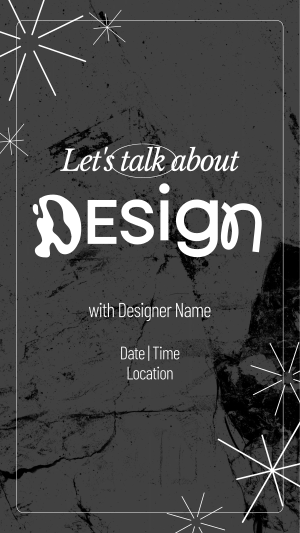 Minimalist Design Seminar Facebook story Image Preview