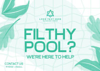 Filthy Pool? Postcard Design
