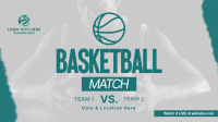 Upcoming Basketball Match Facebook event cover Image Preview