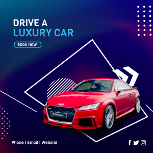 Luxury Car Rental Instagram post Image Preview
