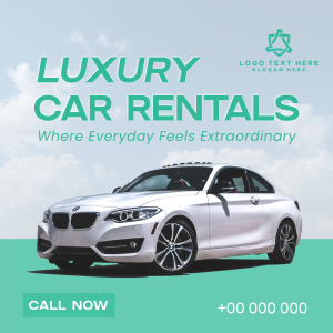 Designer Car Rental Instagram post Image Preview