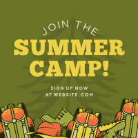 Summer Camp Instagram Post Design
