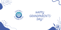 Grandparents Day Organic Abstract Twitter Post Design