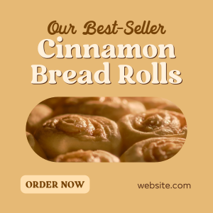 Best-seller Cinnamon Rolls Instagram post Image Preview