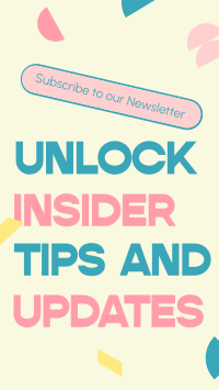 Join Our Newsletter TikTok video Image Preview