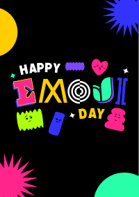 Emoji Day Blobs Poster Image Preview