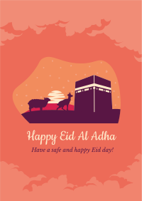Eid Al Adha Kaaba Flyer Image Preview