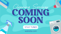 Coming Soon Cleaning Services Animation Design