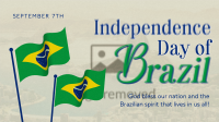 Minimalist Independence Day of Brazil Animation Preview