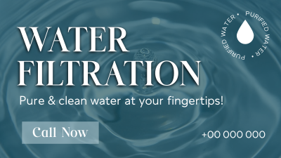 Water Filter Business Facebook event cover Image Preview