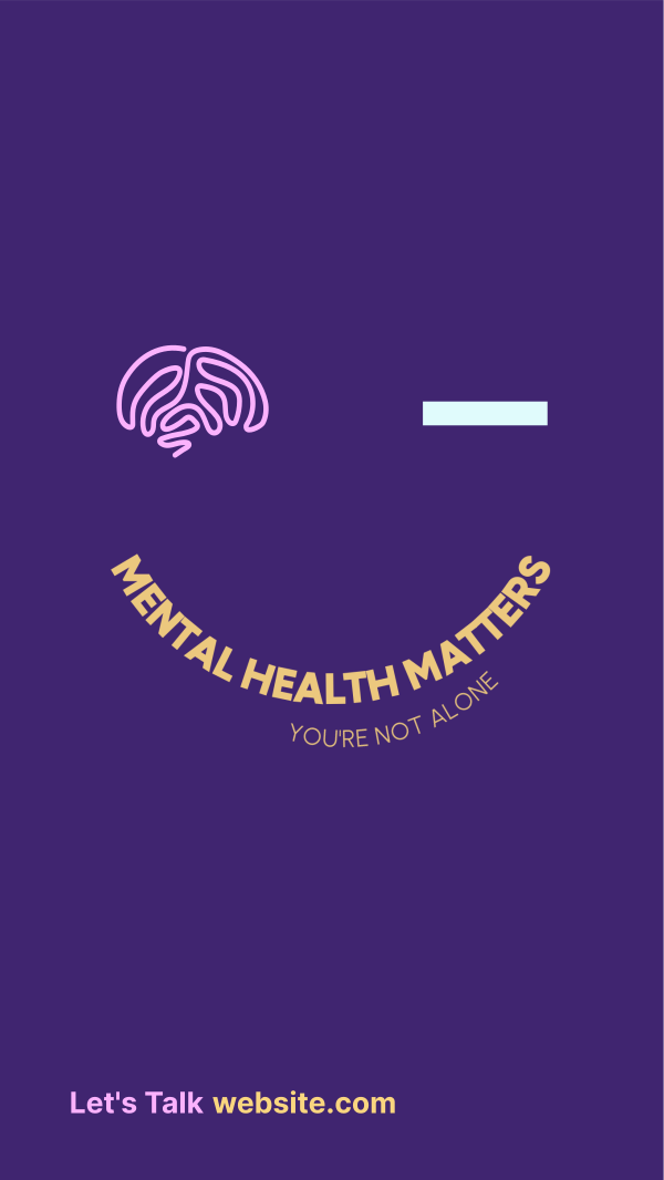 Mental Health Matters Instagram Story Design Image Preview