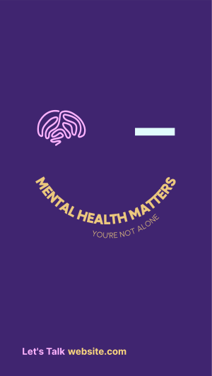Mental Health Matters Instagram Story Image Preview