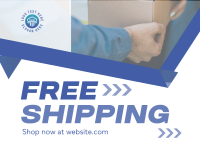 Limited Free Shipping Promo Postcard Design