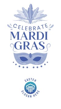 Celebrate Mardi Gras Instagram story Image Preview