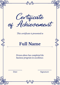 Elegant Certificate Flyer Image Preview