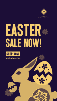 Floral Easter Bunny Sale Instagram story Image Preview