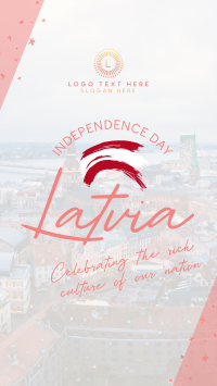 Latvia Independence Day Instagram reel Image Preview