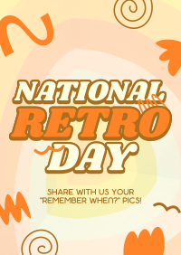 Swirly Retro Day Flyer Design