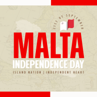 Simple Malta Independence Day Instagram Post Image Preview